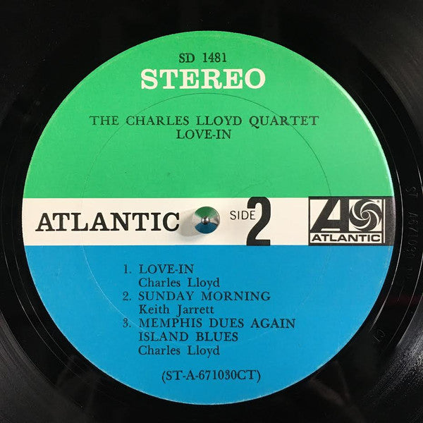 The Charles Lloyd Quarte - Love-In - VG LP Record 1967 Atlantic USA Original Vinyl - Jazz / Post Bop - Shuga Records