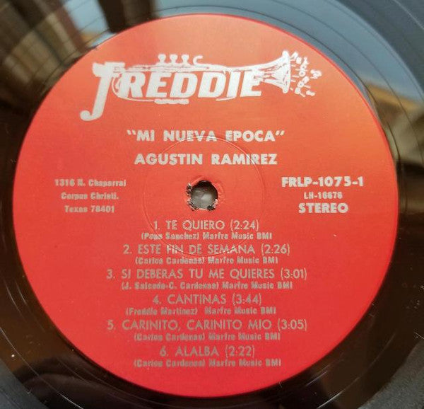 Augustin Ramirez - Mi Nueva Epoca - Mint- LP Record 1977 Freddie USA Vinyl - Latin / Funk / Soul - Shuga Records