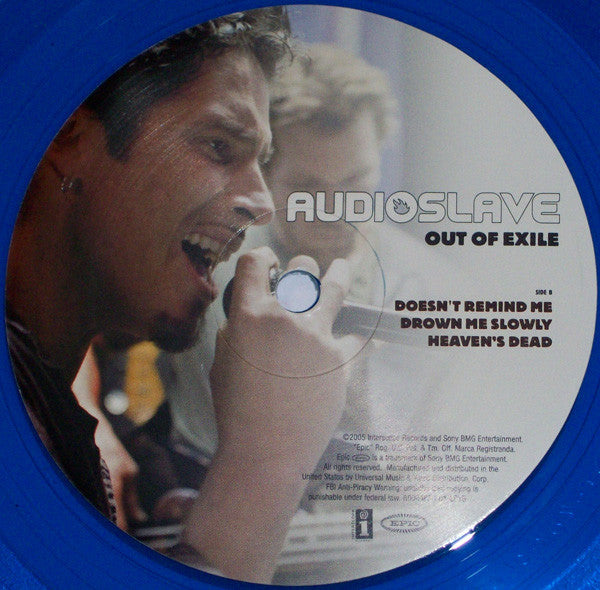 Out Of Exile - Mint- (VG cover) 2 LP Record 2005 Epic Interscope USA Blue Transparent Vinyl ORIGINAL RARE Press - Hard Rock