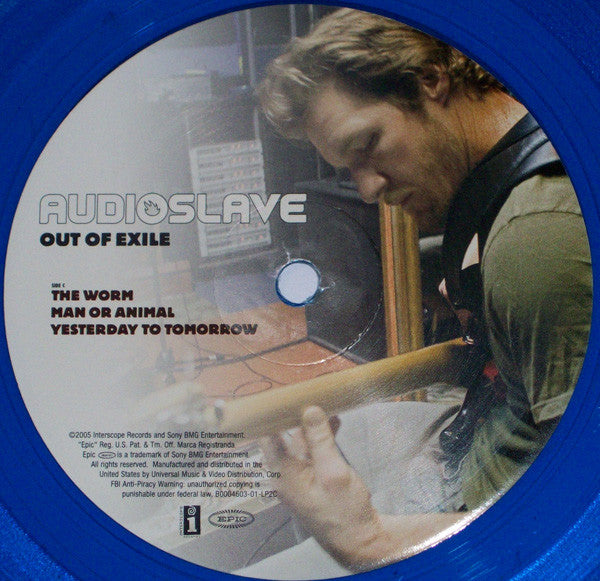 Out Of Exile - Mint- (VG cover) 2 LP Record 2005 Epic Interscope USA Blue Transparent Vinyl ORIGINAL RARE Press - Hard Rock
