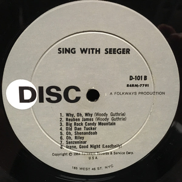 Pete Seeger - Sing With Seeger! Live - At The Village Gate (Greenwich Village) - VG+ LP Record 1964 Disc USA Vinyl - Folk - Shuga Records