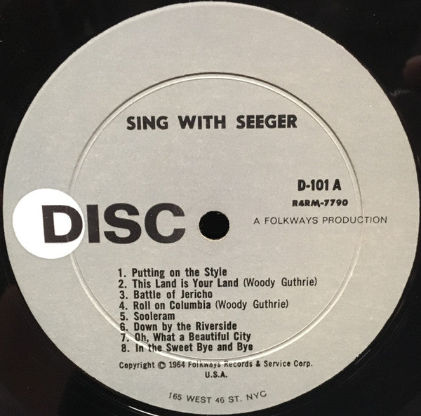 Pete Seeger - Sing With Seeger! Live - At The Village Gate (Greenwich Village) - VG+ LP Record 1964 Disc USA Vinyl - Folk - Shuga Records