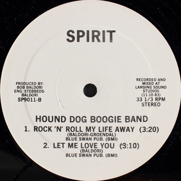 Hound Dog Boogie Band - Smoke Two Joints - Mint- 12" Single Record 1983 Spirit USA Vinyl - Reggae Pop / Rock - Shuga Records