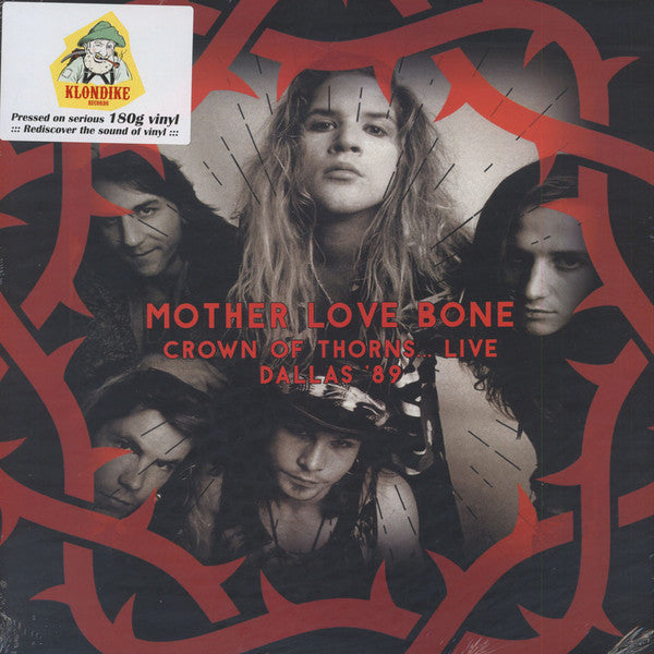 Mother Love Bone - Crown Of Thorns… Live Dallas 1989 ZRock-FM - New LP Record 2016 Klondike Cyprus 180 gram Vinyl - Grunge Rock - Shuga Records