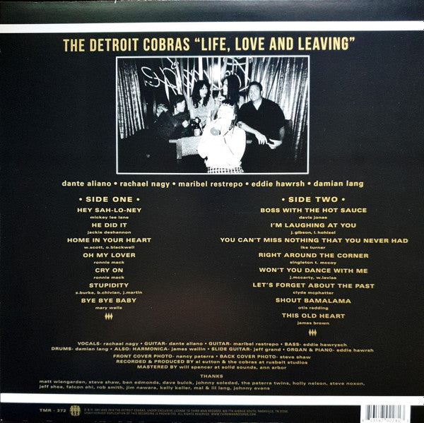 The Detroit Cobras – Life, Love And Leaving (2001) - Mint- LP Record 2016 Third Man USA Vinyl - Garage Rock