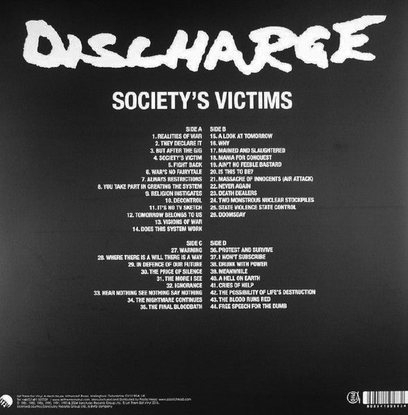 Discharge - Society's Victims, Volume 1 - New 2 LP Record 2016 Let Them Eat Vinyl UK Vinyl - Punk / Rock - Shuga Records