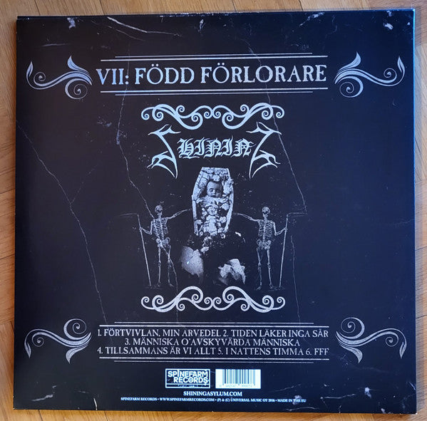 DAMAGED COVER - Shining - VII: Född Förlorare (2011) - New 2 LP Record 2016 Spinefarm Europe Vinyl - Black Metal / Doom Metal