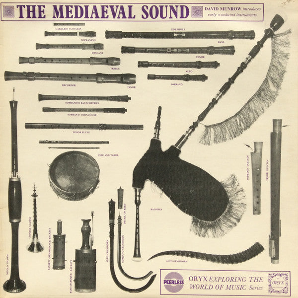 David Munrow - The Mediaeval Sound - Mint- LP Record 1970 Oryx UK Vinyl - Renaissance / Folk / Medieval / Classical - Shuga Records
