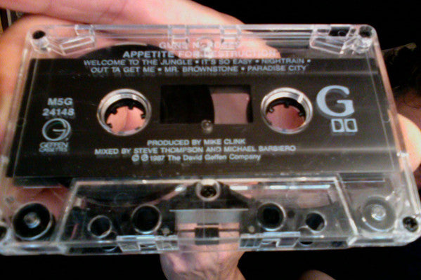 Guns N' Roses - Appetite For Destruction - VG+ Cassette 1987 Geffen Club Edition USA Tape - Rock / Hard Rock - Shuga Records
