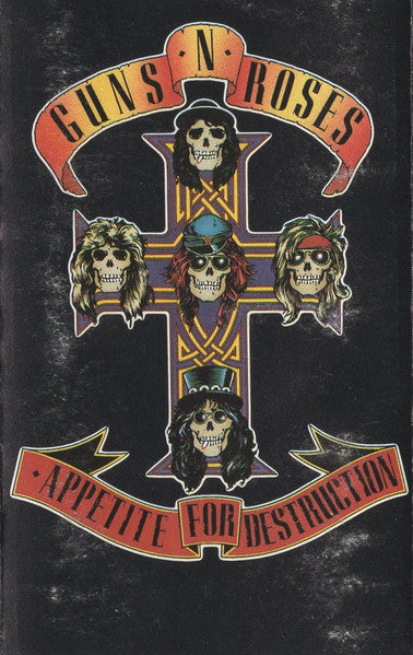 Guns N' Roses - Appetite For Destruction - VG+ Cassette 1987 Geffen Club Edition USA Tape - Rock / Hard Rock - Shuga Records