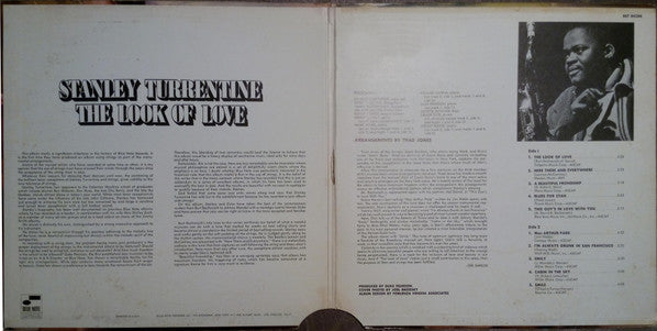 Stanley Turrentine - The Look Of Love - VG+ LP Blue Note USA Original Vinyl - Jazz / Soul-Jazz - Shuga Records