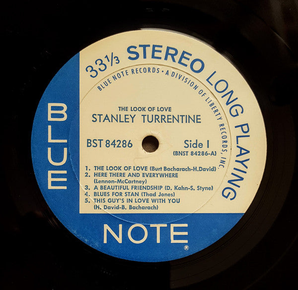 Stanley Turrentine - The Look Of Love - VG+ LP Blue Note USA Original Vinyl - Jazz / Soul-Jazz - Shuga Records