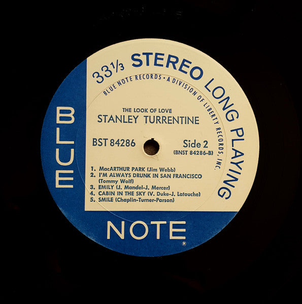 Stanley Turrentine - The Look Of Love - VG+ LP Blue Note USA Original Vinyl - Jazz / Soul-Jazz - Shuga Records