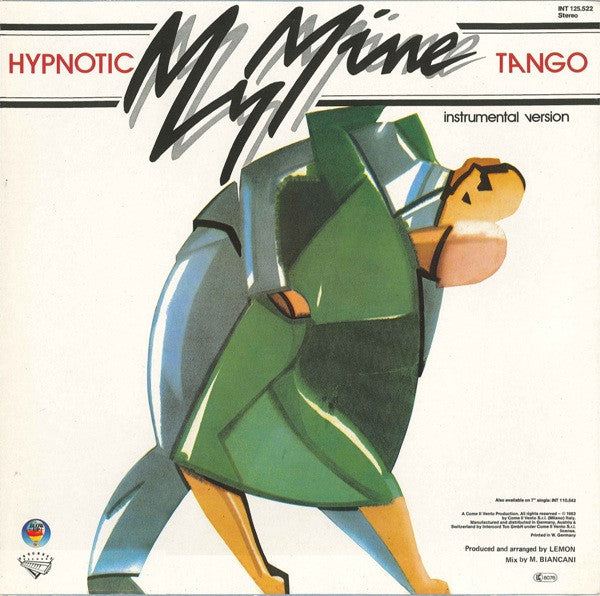 My Mine - Hypnotic Tango - VG (G+ Low grade cover) 12" Single Record 1983 Blow Up Germany Vinyl - Italo-Disco - Shuga Records