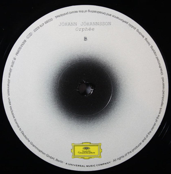 Jóhann Jóhannsson - Orphée - Mint- LP Record 2016 Deutsche Grammophon 180 gram Vinyl & Insert - Neo-Classical / Modern Classical - Shuga Records