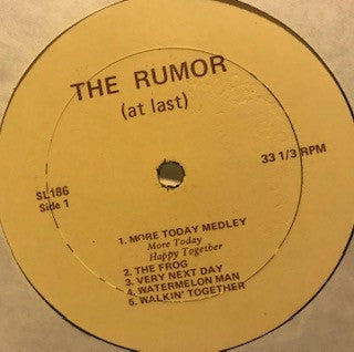 The Rumor - At Last - Mint- LP Record 1970s USA Universal Music Artists Private Press Vinyl - Jazz-Funk / Soul- Pop / Latin - Shuga Records