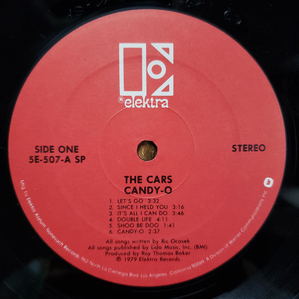 The Cars - Candy-O - VG+ LP Record 1979 Elektra USA Vinyl - Pop Rock / New Wave / Synth-pop - Shuga Records