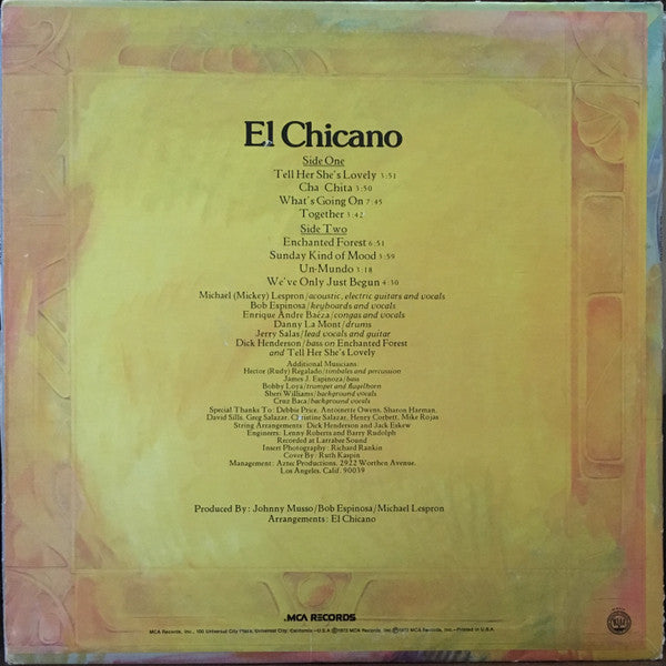 El Chicano - El Chicano - VG LP Record 1973 MCA USA Original Vinyl - Latin Funk / Soul - Shuga Records