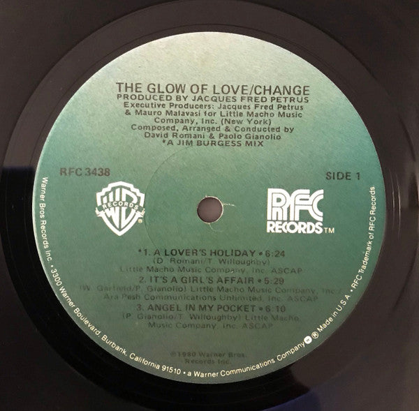 Change - The Glow Of Love - VG+ LP Record 1980 Warner RFC USA Vinyl - Disco / Funk - Shuga Records