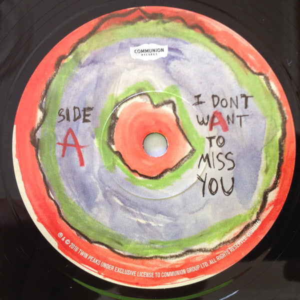 Twin Peaks - I Dont Wanna Miss You / Disappear - New 7" Single Record 2016 Communion Vinyl - Chicago Garage Rock - Shuga Records