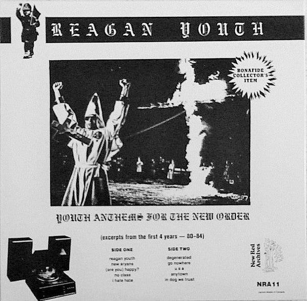 Reagan Youth – Vol. 1 - (1990) - Mint- LP Record 1990s New Red Archives USA Clear Red Vinyl - Hardcore / Punk - Shuga Records