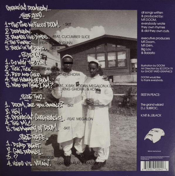 MF Doom - Operation: Doomsday (1999) - New 2 LP Record 2023 Rhymesayers Entertainment Vinyl - Hip Hop