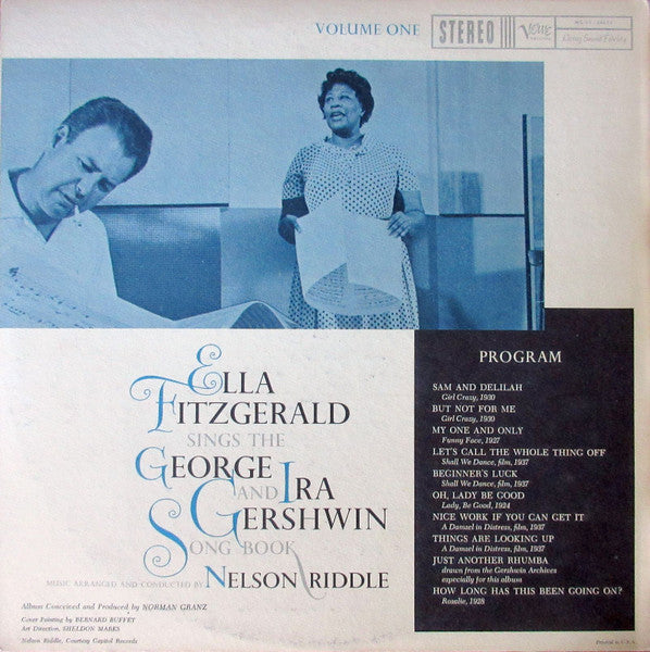 Ella Fitzgerald - Sings The George And Ira Gershwin Songbook Vol. 1 - VG+ LP Record 1959 Verve USA Original Vinyl - Jazz / Soul-Jazz - Shuga Records