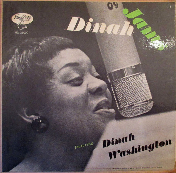Dinah Washington - Dinah Jams - VG LP Record 1955 Emarcy USA Original Mono Deep Groove Vinyl - Jazz / Bop - Shuga Records
