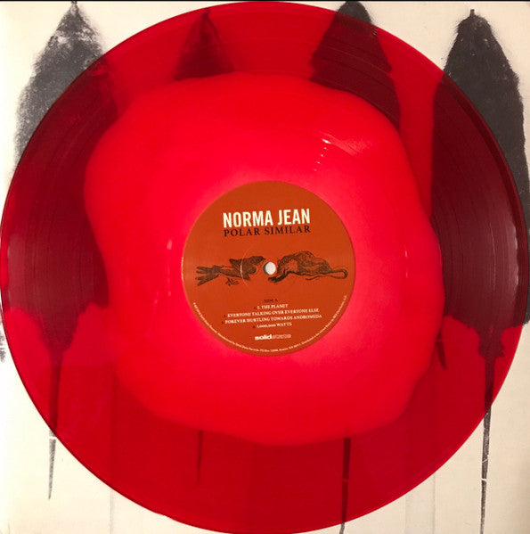 Norma Jean - Polar Similar - Mint- 2 LP Record 2016 Solid State Translucent Red w/ Opaque Off White Vinyl & Insert - Rock / Metalcore / Hardcore - Shuga Records