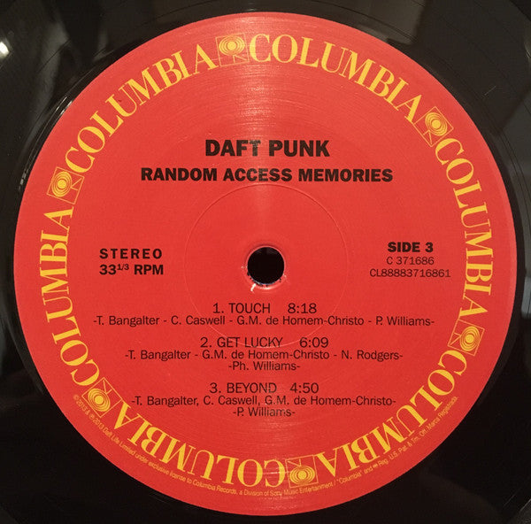 Daft Punk - Random Access Memories - VG+ 2 LP Record 2013 Columbia Original RARE Press 180 gram Vinyl, Booklet & Download - Electronic / Synth-pop / Disco / Funk - Shuga Records