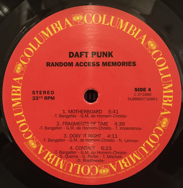Daft Punk - Random Access Memories - VG+ 2 LP Record 2013 Columbia Original RARE Press 180 gram Vinyl, Booklet & Download - Electronic / Synth-pop / Disco / Funk - Shuga Records