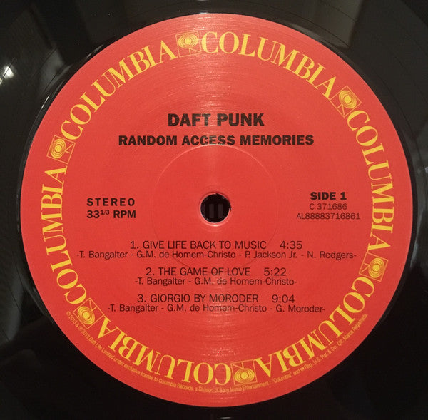 Daft Punk - Random Access Memories - VG+ 2 LP Record 2013 Columbia Original RARE Press 180 gram Vinyl, Booklet & Download - Electronic / Synth-pop / Disco / Funk - Shuga Records