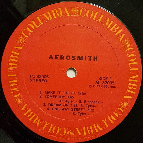 Aerosmith - Aerosmith (1973) - VG+ LP Record 1975 Columbia USA Vinyl - Pop Rock / Hard Rock / Blues Rock - Shuga Records