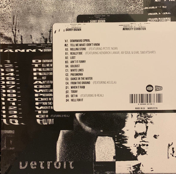 Danny Brown - Atrocity Exhibition - Mint- 2 LP Record 2016 Warp Vinyl - Hip Hop / Gangsta / Abstract - Shuga Records