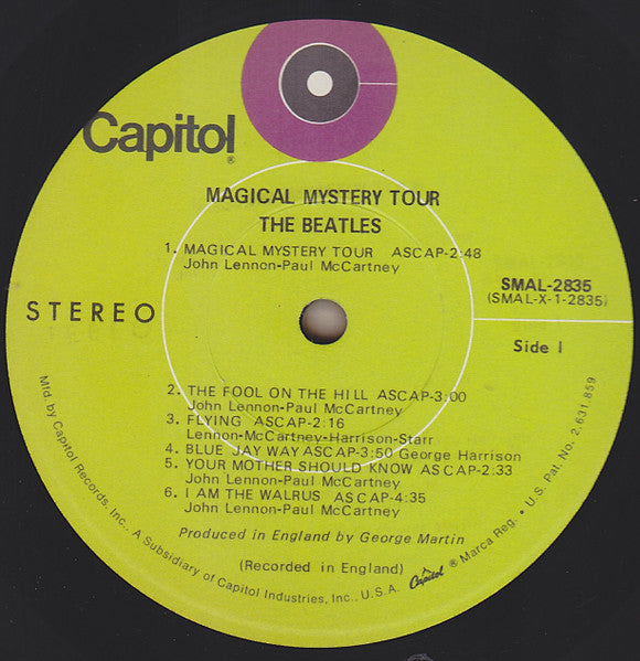 The Beatles - Magical Mystery Tour (1967) - VG+ LP Record 1969 Capitol USA Green Label Vinyl & Booklet - Psychedelic Rock / Pop Rock - Shuga Records