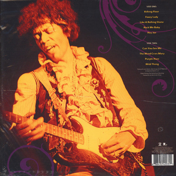 The Jimi Hendrix Experience - Live At Monterey - Mint- LP Record 2014 Legacy USA 180 gram Vinyl - Psychedelic Rock / Blues Rock - Shuga Records
