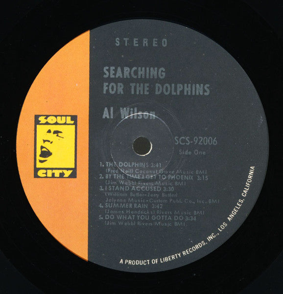 Al Wilson – Searching For The Dolphins - Mint- LP Record Soul City USA Vinyl - Soul / Rhythm & Blues - Shuga Records