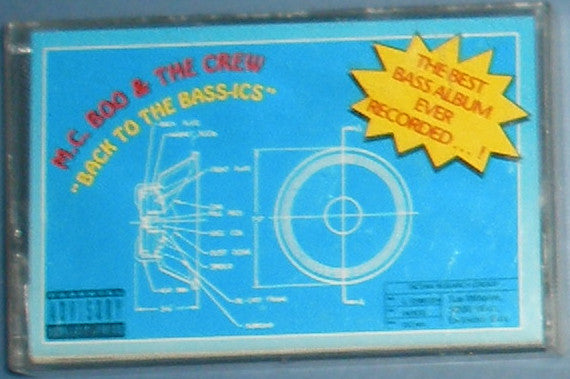 M.C. Boo & The Crew - Back To Bass-ics - VG+ Cassette 1993 Ocean USA Tape - Hip Hop / Bass Music - Shuga Records