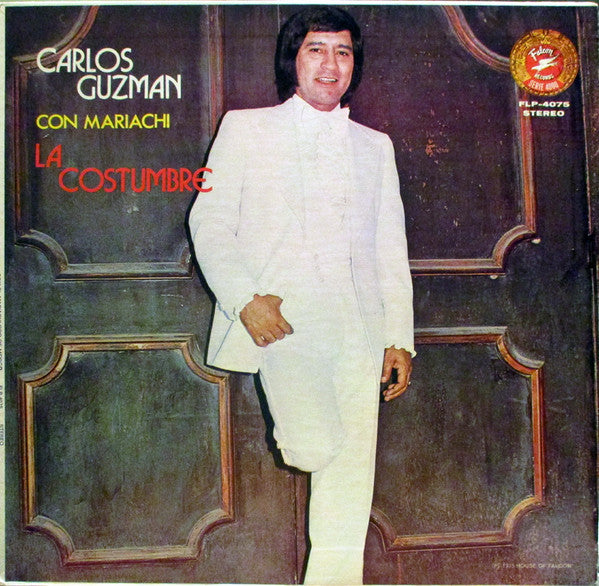 Carlos Guzman - La Costumbre - VG+ LP Record 1975 Falcon USA Original Vinyl - Latin / Mariachi - Shuga Records
