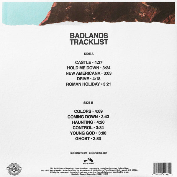 Halsey - Badlands - Mint- LP Record 2015 Astralwerks Pink Vinyl - Indie Pop / Electro - Shuga Records