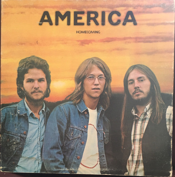 America - Homecoming - VG+ LP Record 1972 Warner USA Original Tri-Folk Cover & Green Label - Soft Rock / Classic Rock / Folk Rock - Shuga Records