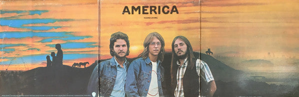 America - Homecoming - VG+ LP Record 1972 Warner USA Original Tri-Folk Cover & Green Label - Soft Rock / Classic Rock / Folk Rock - Shuga Records