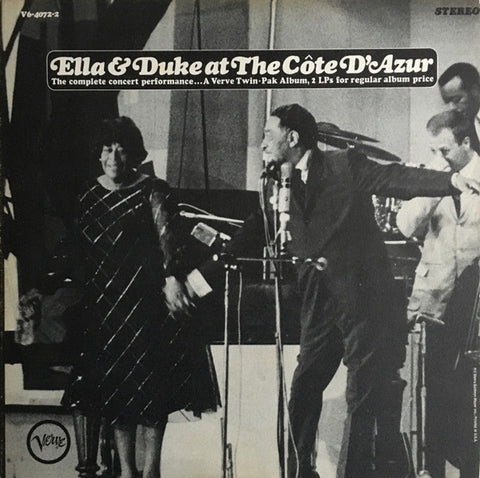 Ella Fitzgerald And Duke Ellington – Ella & Duke At The Côte D'Azur - VG+ 2 LP Record 1967 Verve USA Vinyl - Jazz / Big Band