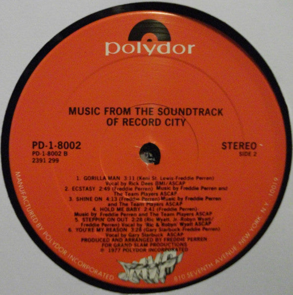 Various - Music From Record City - Mint- (VG+ cover) LP Record 1977 Polydor USA Original Vinyl - Soundtrack / Disco / Funk