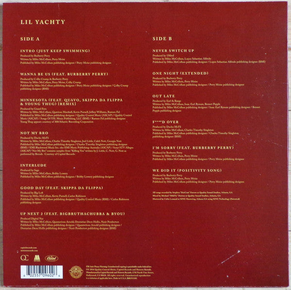 Lil Yachty - Lil Boat (Mixtape) - Mint- LP Record Store Day Black Friday 2016 Capitol Motown RSD Red Translucent Vinyl - Cloud Rap / Hip Hop / Trap - Shuga Records