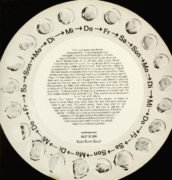 Birth Control – Birth Control - VG+ LP Record 1970 Metronome Germany Vinyl - Prog Rock / Krautrock / Hard Rock - Shuga Records
