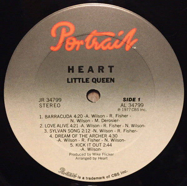 Heart - Little Queen - VG+ LP Record 1977 Portrait USA Vinyl - Rock & Roll / Soft Rock / Pop Rock - Shuga Records