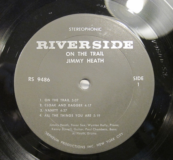 Jimmy Heath Quintet Featuring Kenny Burrell And Wynton Kelly – On The Trail - VG LP Record 965 Riverside USA Stereo Vinyl - Jazz / Hard Bop - Shuga Records