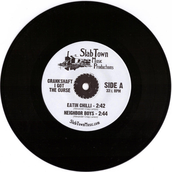 Crankshaft And The Gear Grinders - I Got the Curse - New 7" EP Record 2010 Slab Town Minneapolis Vinyl - Blues - Shuga Records