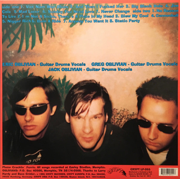 Oblivians - Soul Food - Mint- LP Record 1995 Crypt USA Original vinyl - Garage Rock / Punk